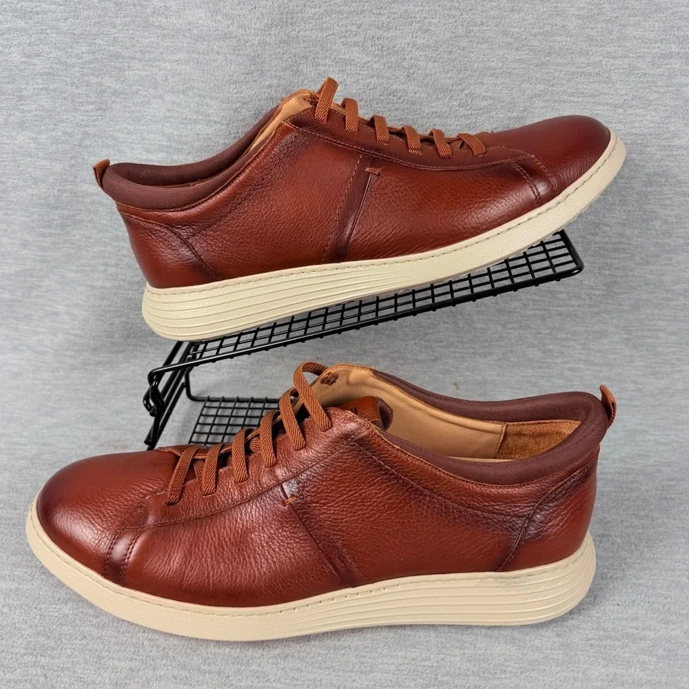 Samuel Hubbard Featherlight Flight Sneakers Mens 11.5 W Brown Cognac Leather